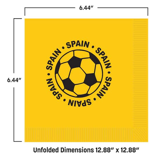 Spain Soccer Luncheon Napkins, 32ct.